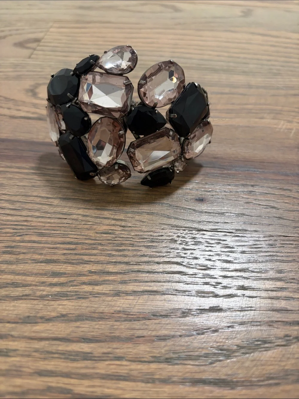 vintage rhinestone statement bracelet EUC
